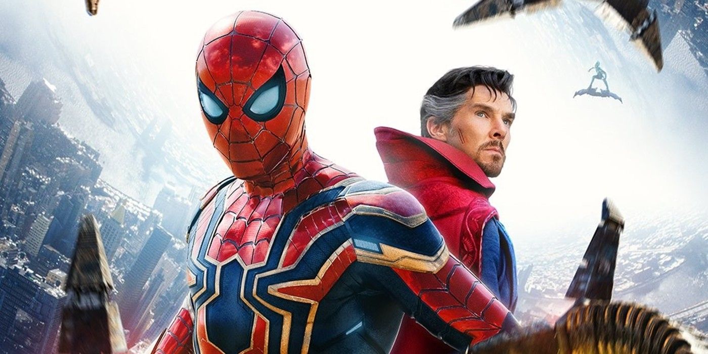 Spider-Man and Doctor Strange on the poster for No Way Home
