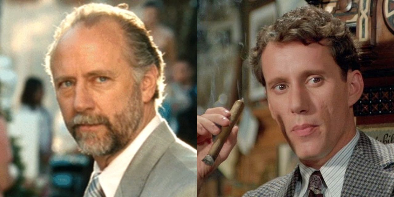 Split image of Xander Berkeley in Taken and James Woods in Once Upon a Time in America