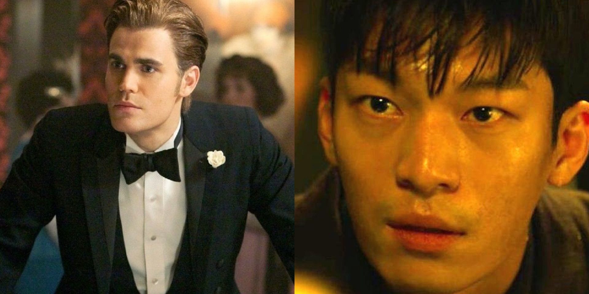 Stefan and Jun ho in vampire diaries and squid game