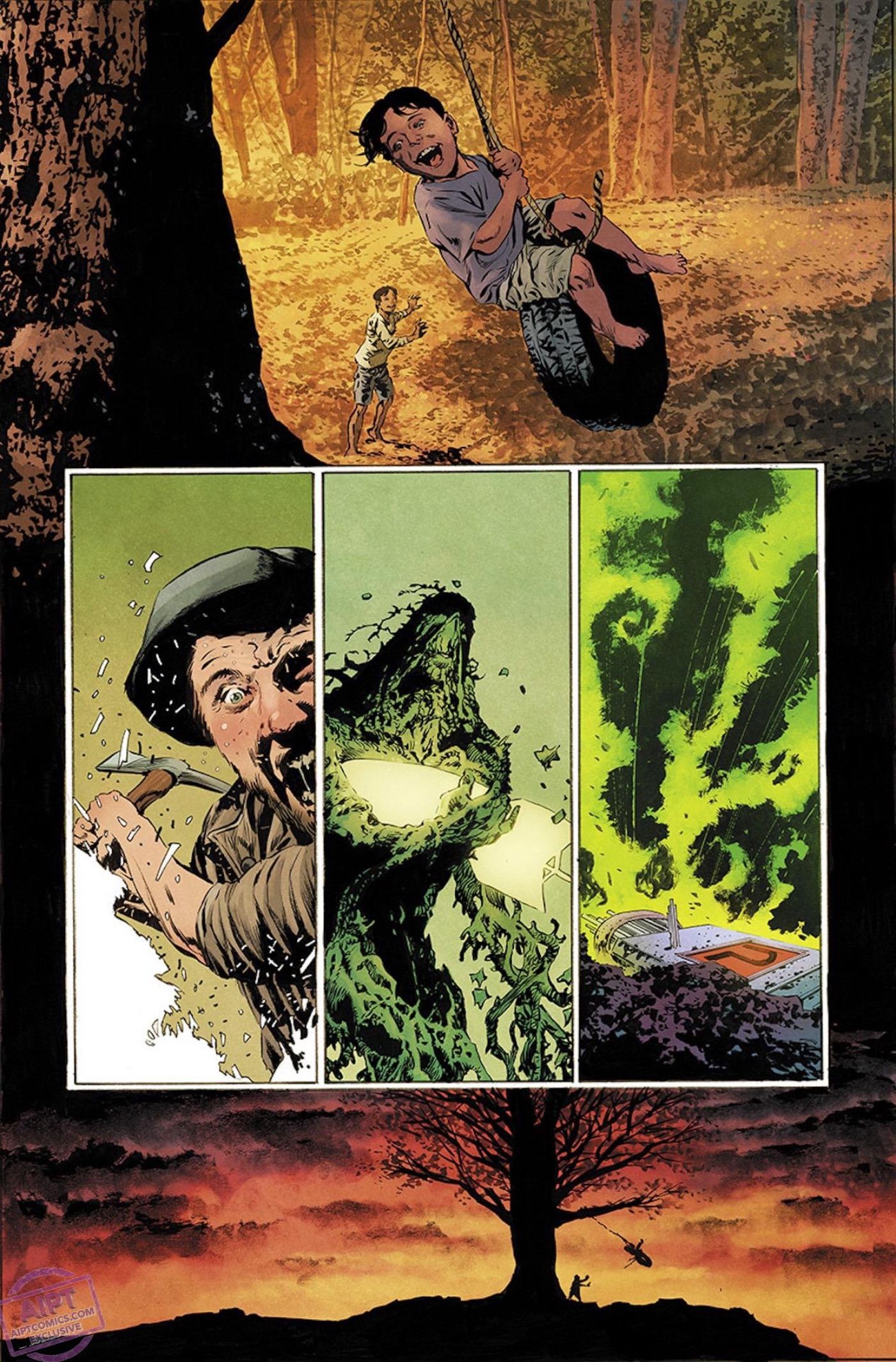 The New Swamp Thing Fights His Brother in Preview