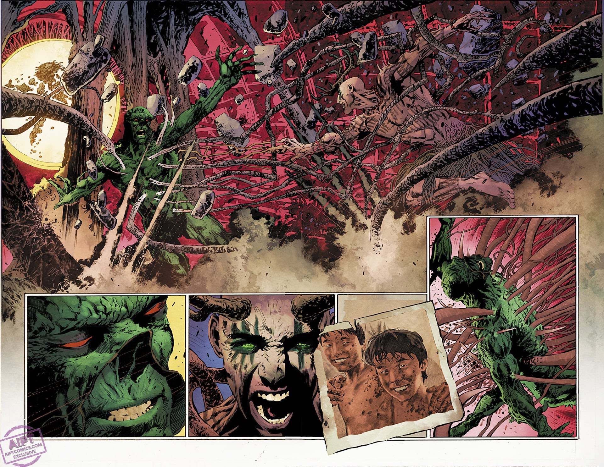 The New Swamp Thing Fights His Brother in Preview