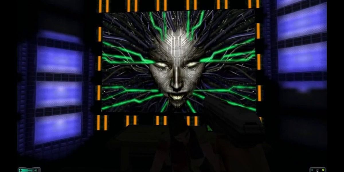 SHODAN se revela em System Shock 2.