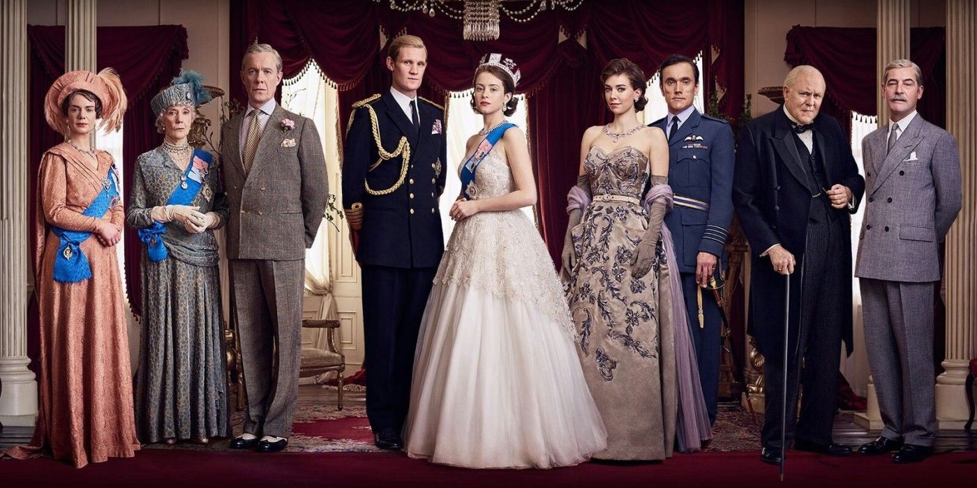 The Crown Cast poses for promotional imagery