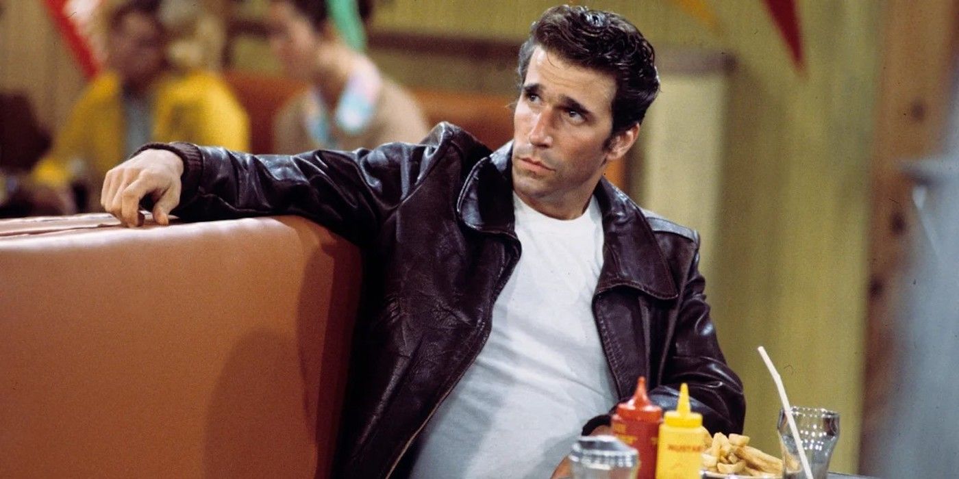 The Fonz breaks yet another utensil on Happy Days.