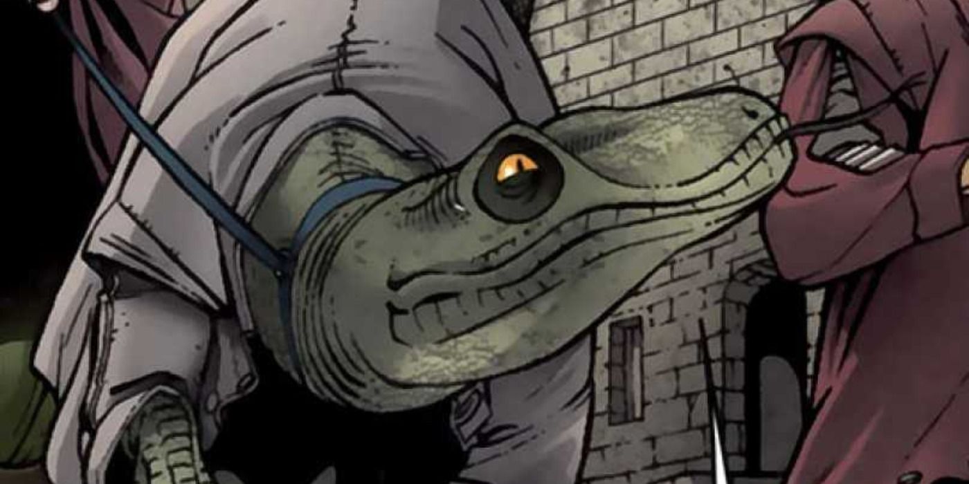The Lizard is on a leash in 1602 comics.
