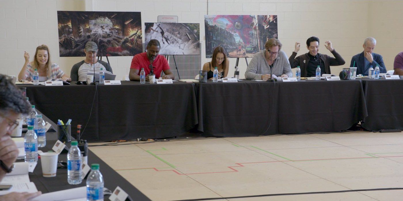 Suicide Squad Photo of Cast Table Reading