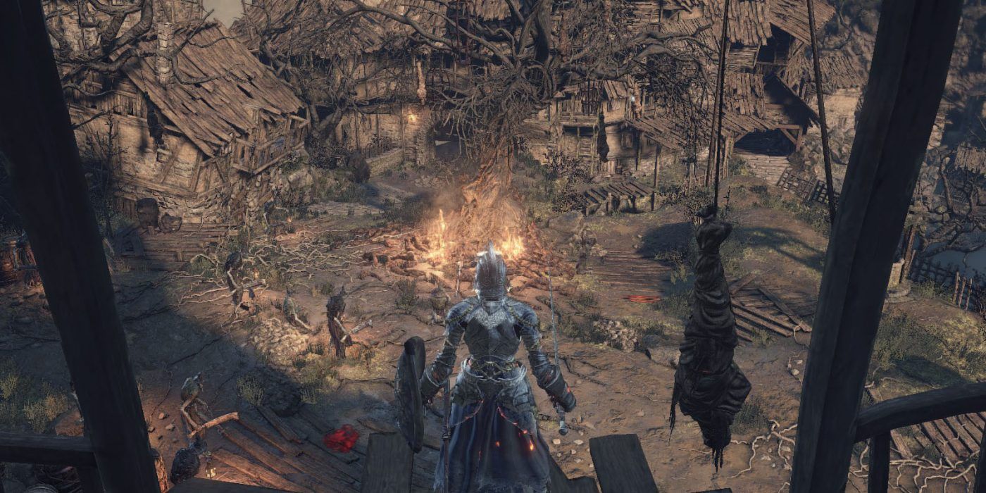 The burning tree in Dark Souls 3