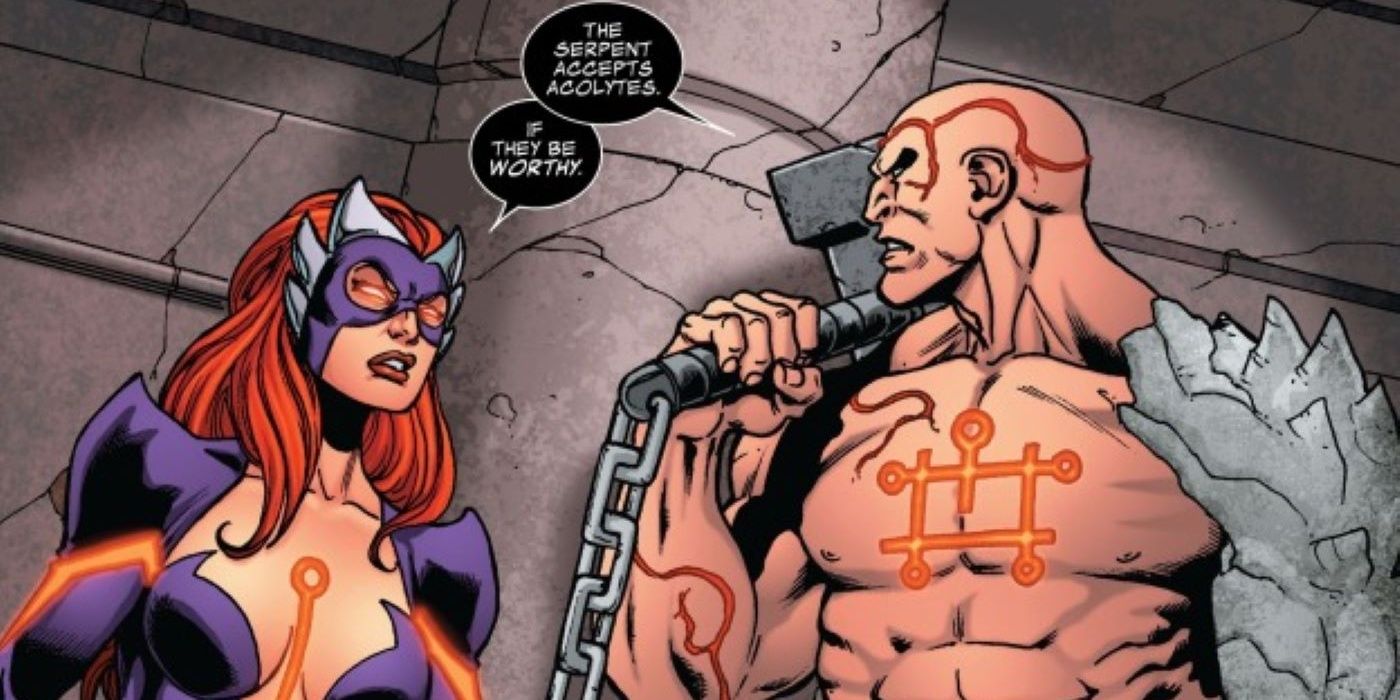 Titania and Absorbing Man as The Worthy