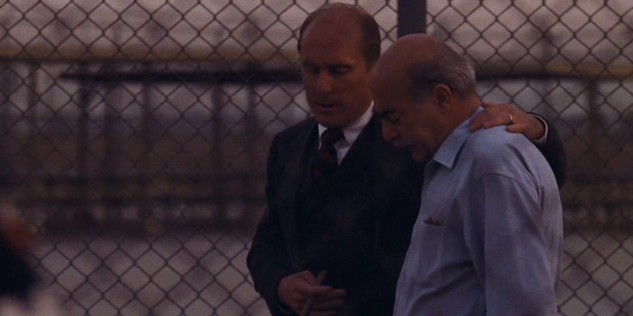 Tom Hagen reassures Frankie that his family will be well taken care of in The Godfather