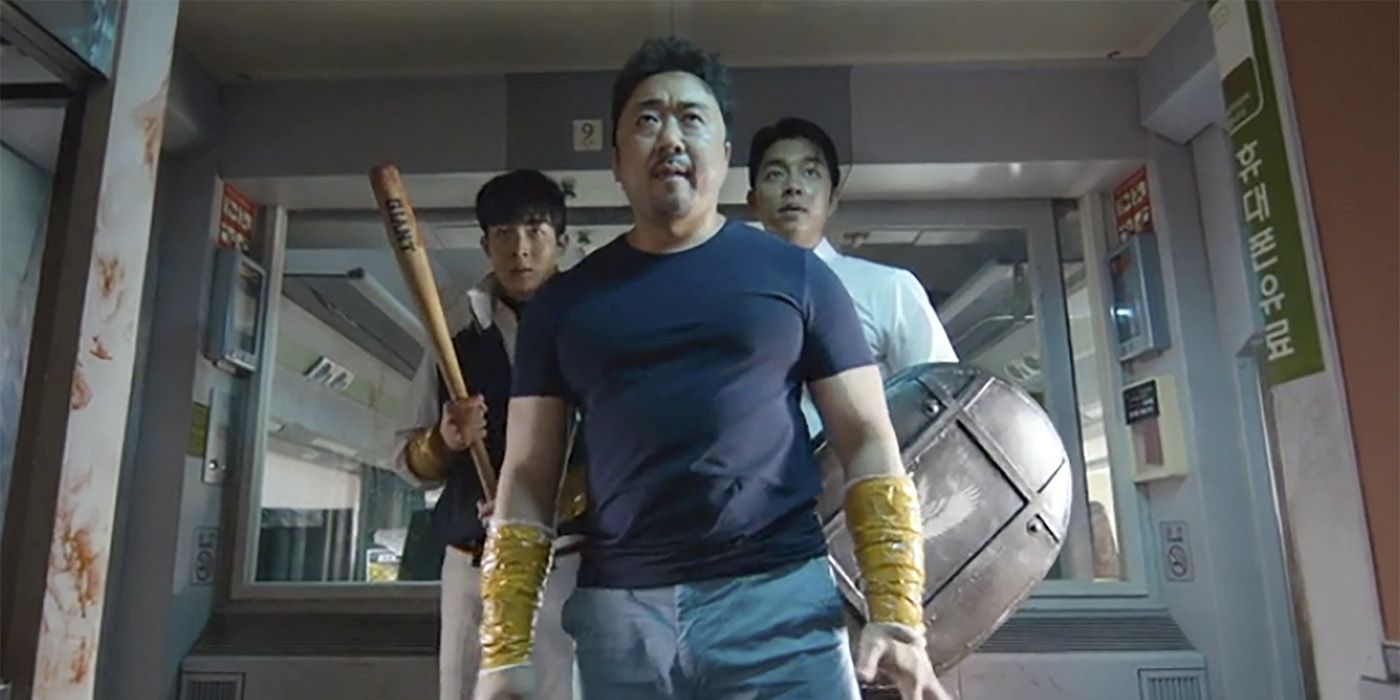 A froup of characters together in Train to Busan