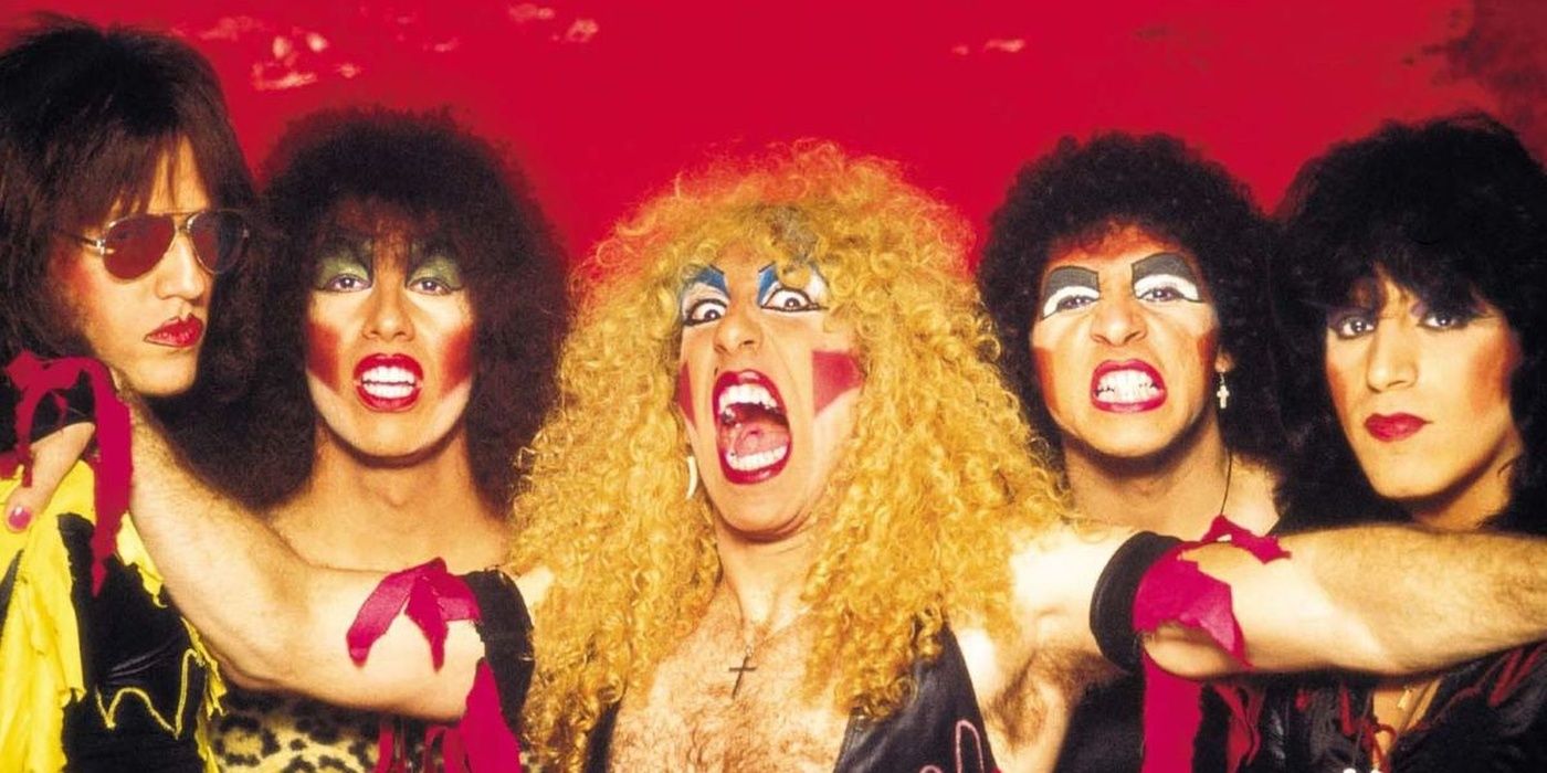 Twisted Sister dressed in their full costumes