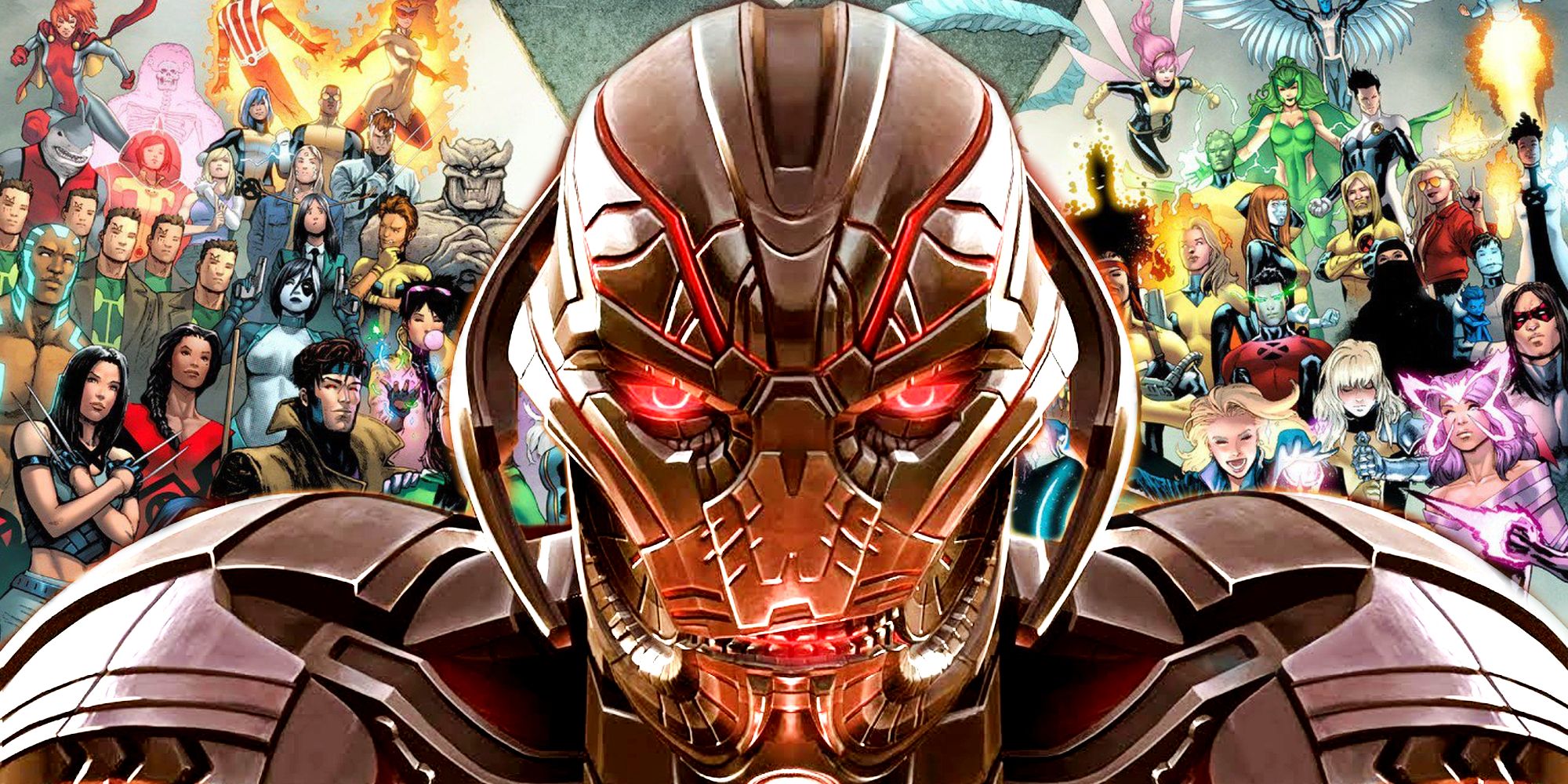 Ultron in the MCU and the X-Men in Marvel Comics