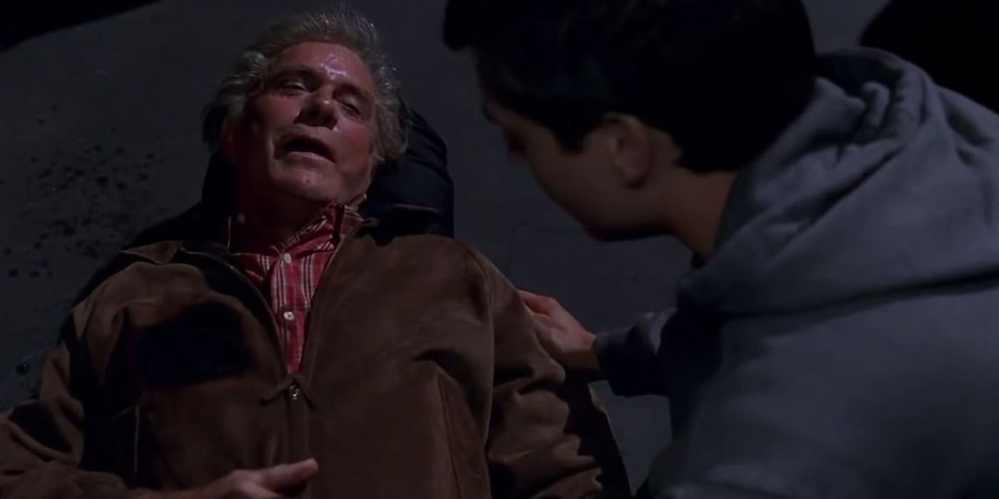 Uncle Ben dying in Spider-Man movie.