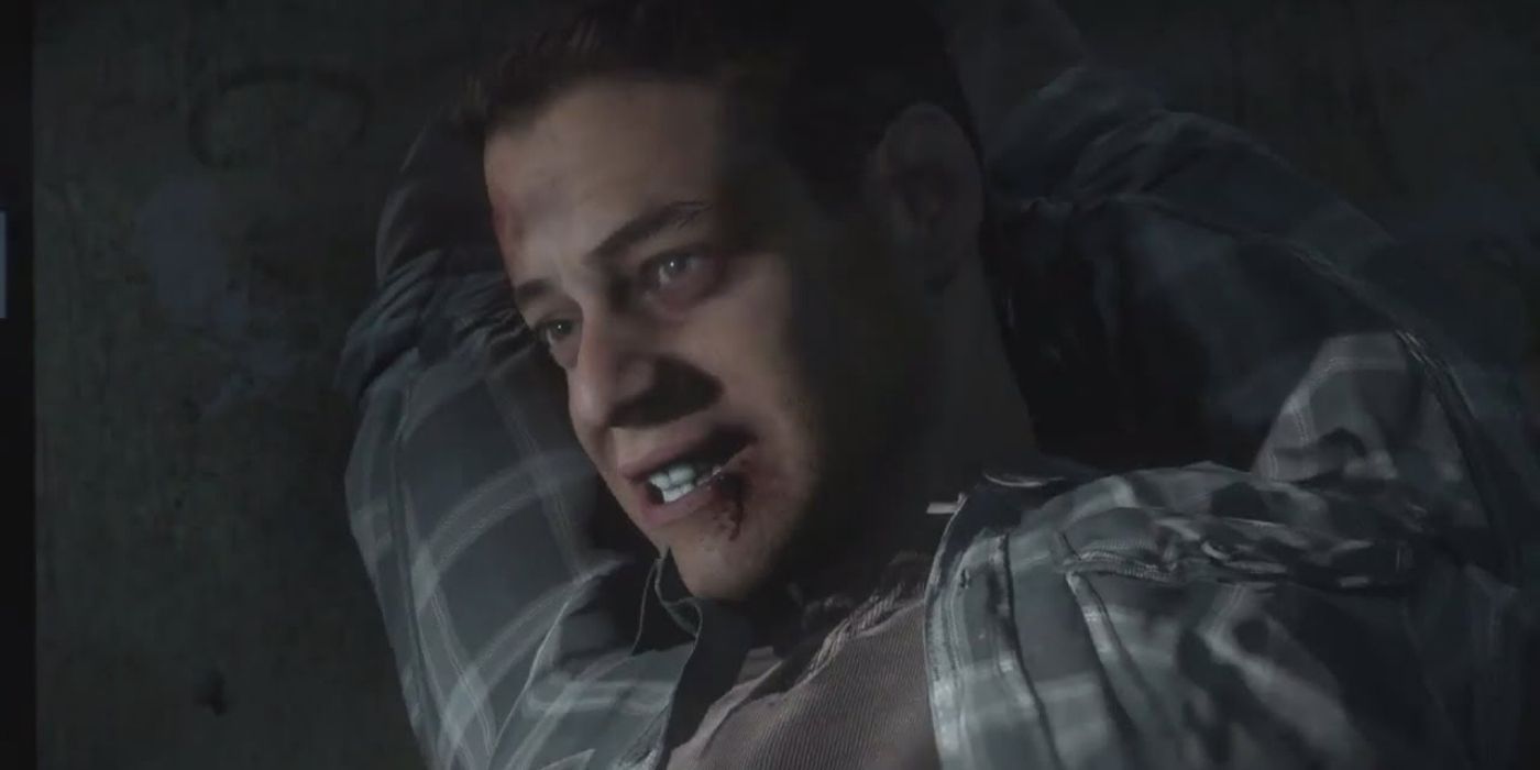 Josh in pain before his death in Until Dawn