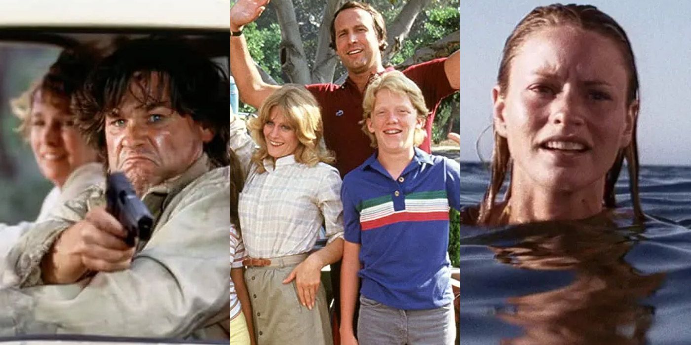 Split image of Breakdown, National Lampoon's Vacation, and Open Water