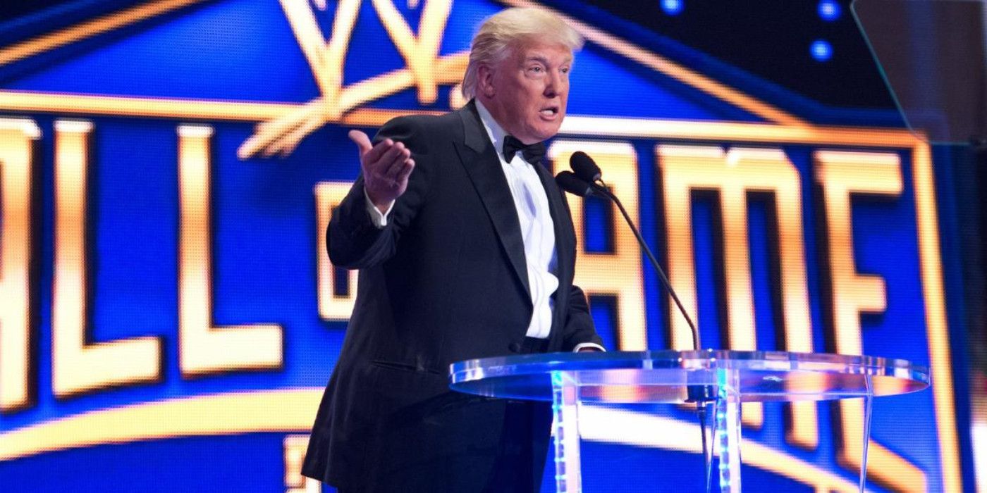 Donald Trump at the WWE Hall of Fame 