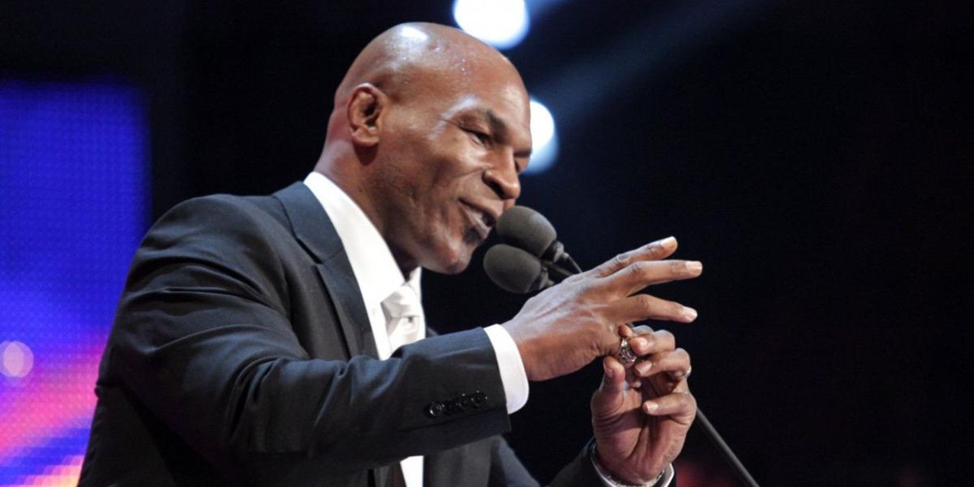 Mike Tyson at the WWE Hall of Fame