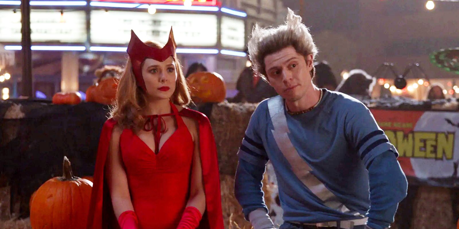 An image of Wanda and Pietro standing together at the fair in the MCU