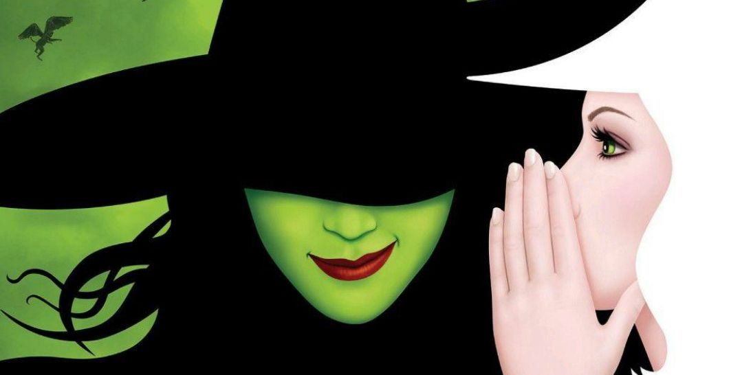 The poster of Wicked, with Elphaba and Glinda