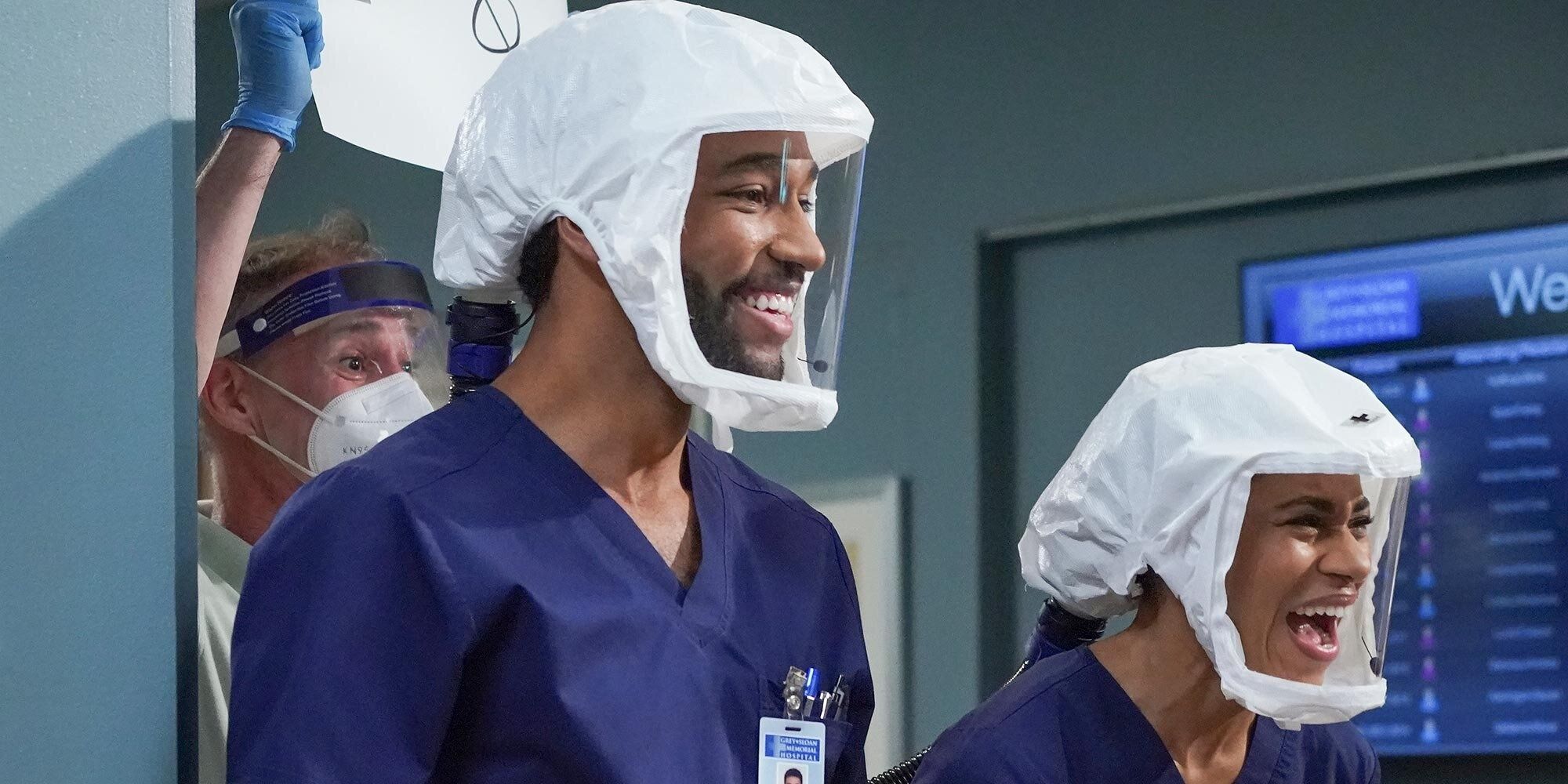 Winston Ndugu treats patients during the COVID pandemic in Grey&rsquo;s Anatomy