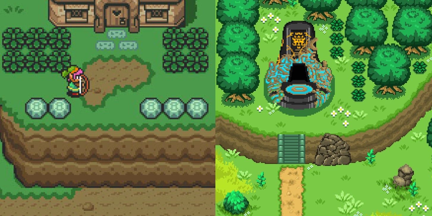 Zelda: Breath of the Wild Reimagined As Link to The Past Pixel Game