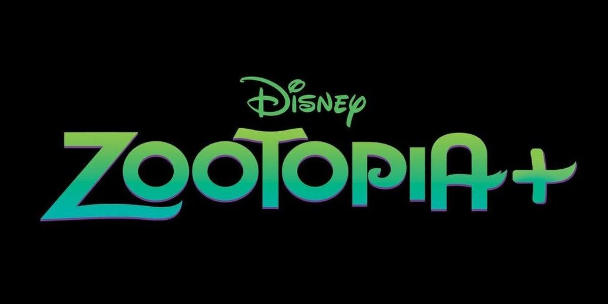 A green title logo for Disney's Zootopia+.
