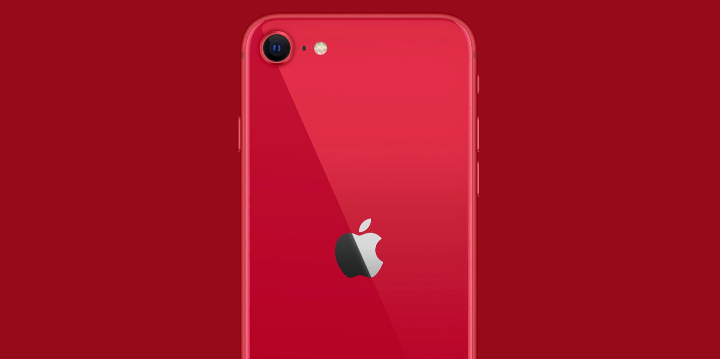 iPhone SE 2 in its PRODUCT (RED) color