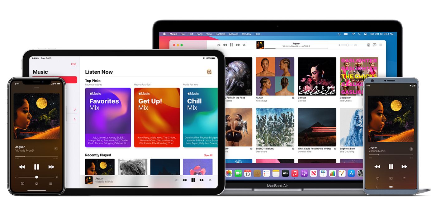 Apple Music on all the various platforms