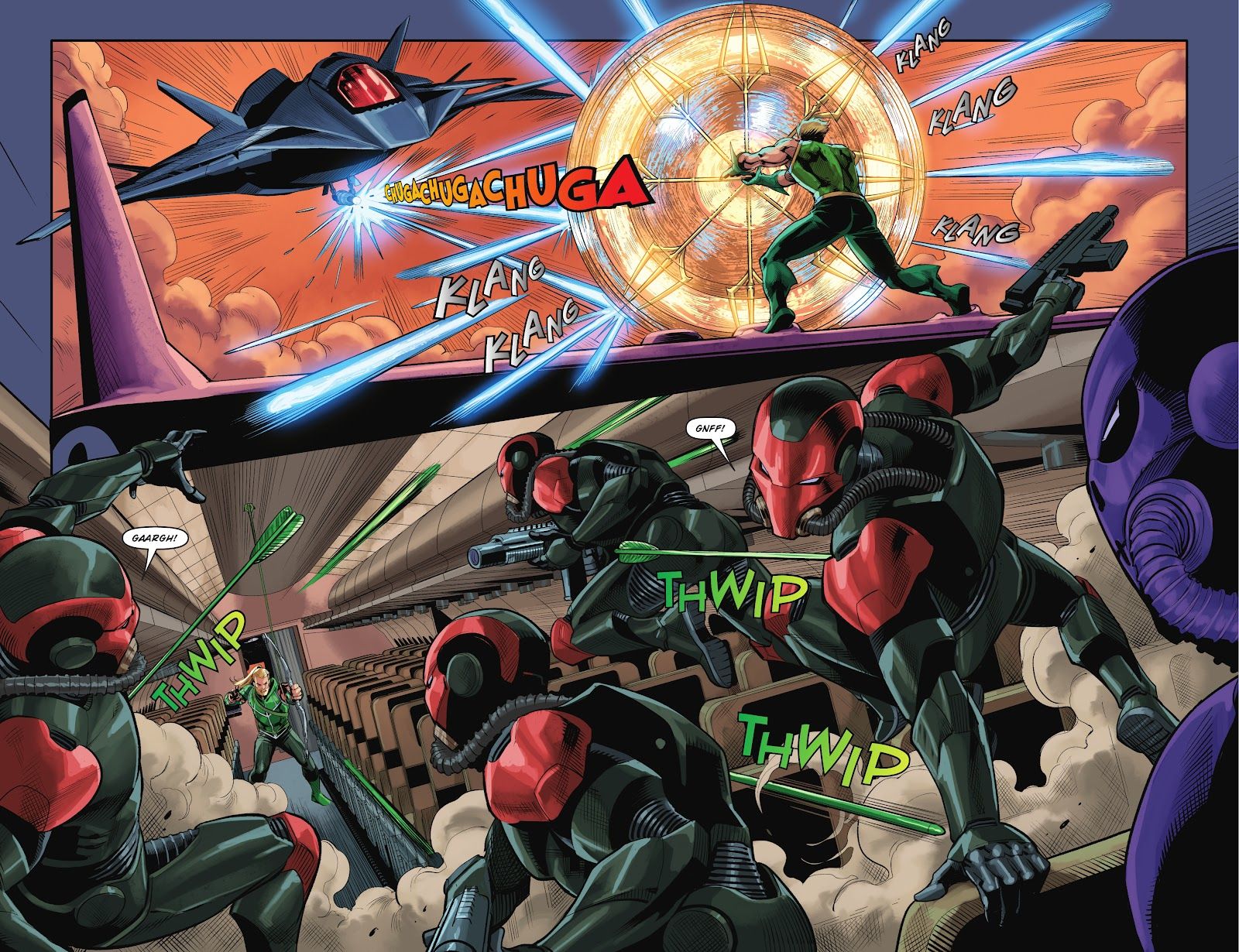 aquaman green arrow jet stealth