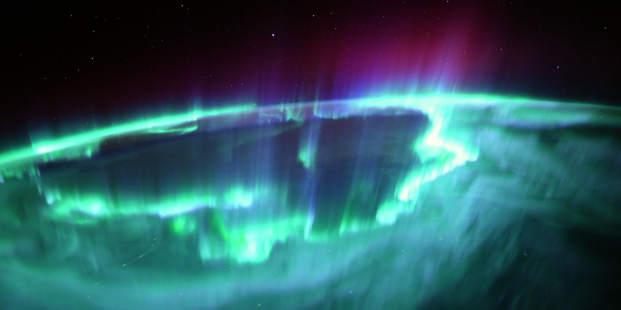 Photo of large aurora over the Earth in November 2021