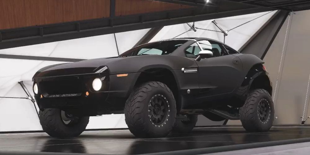 A Local Motors Rally Fighter displayed in Forza Horizon 5