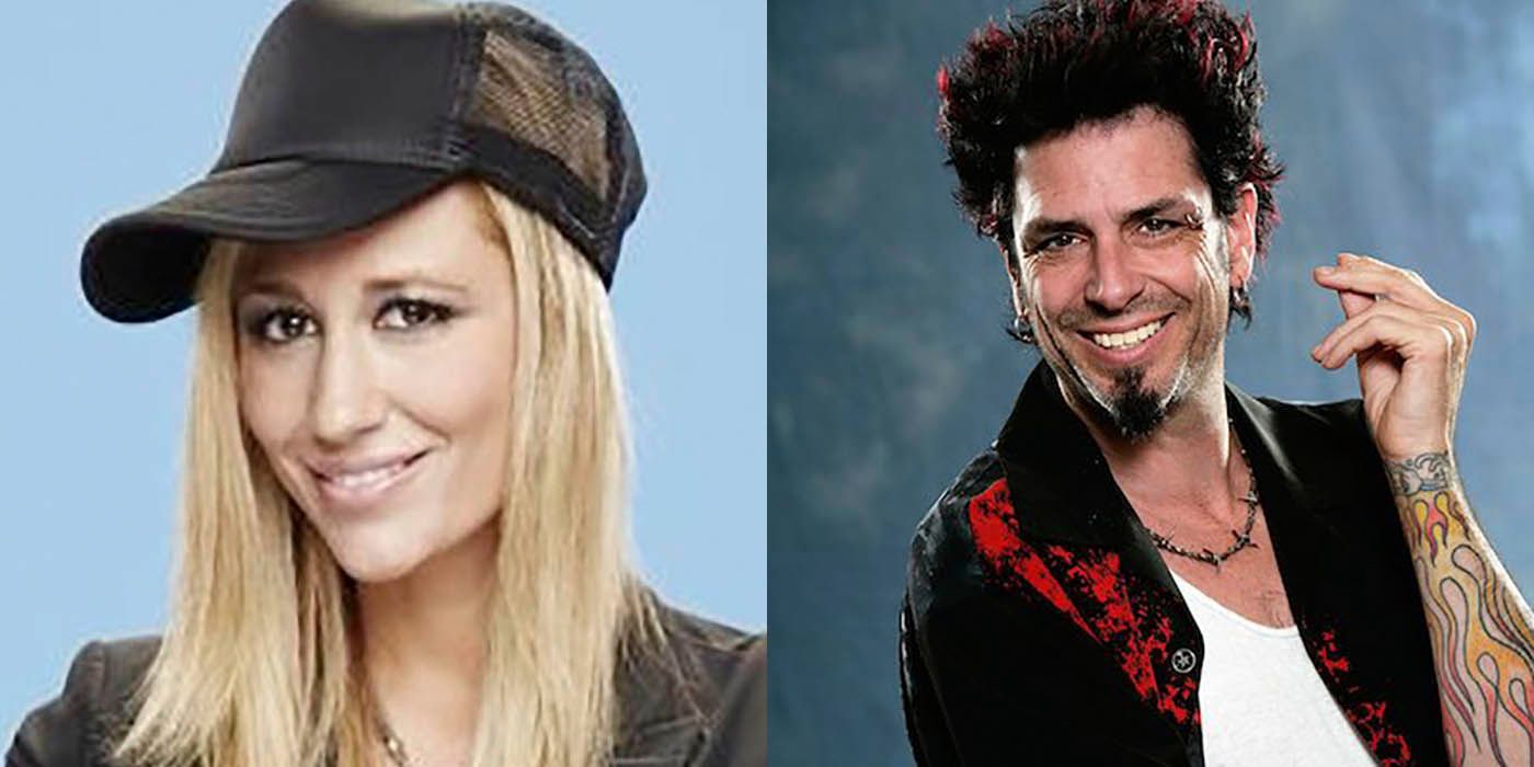 Split image of Vanessa Rousso and Dick Donato from Big Brother.
