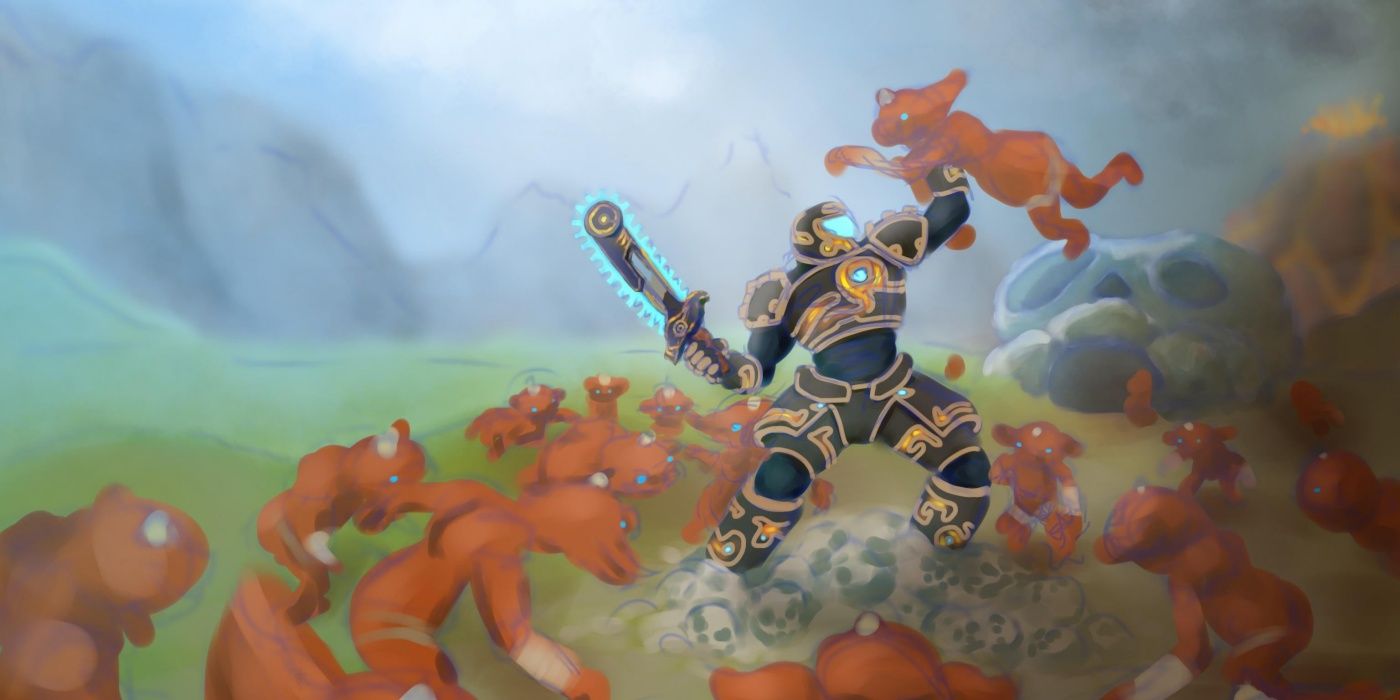 botw link doom slayer fan art
