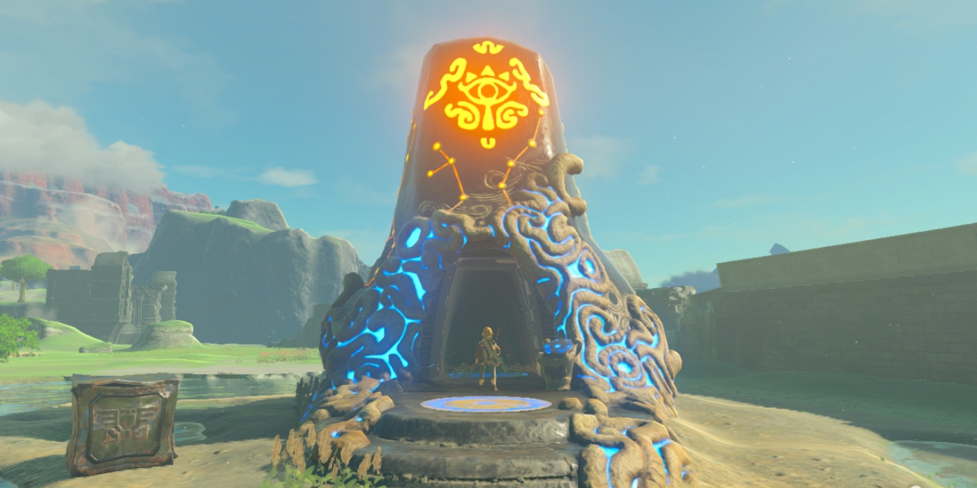 An Ancient Temple where players find runes in Breath of the Wild