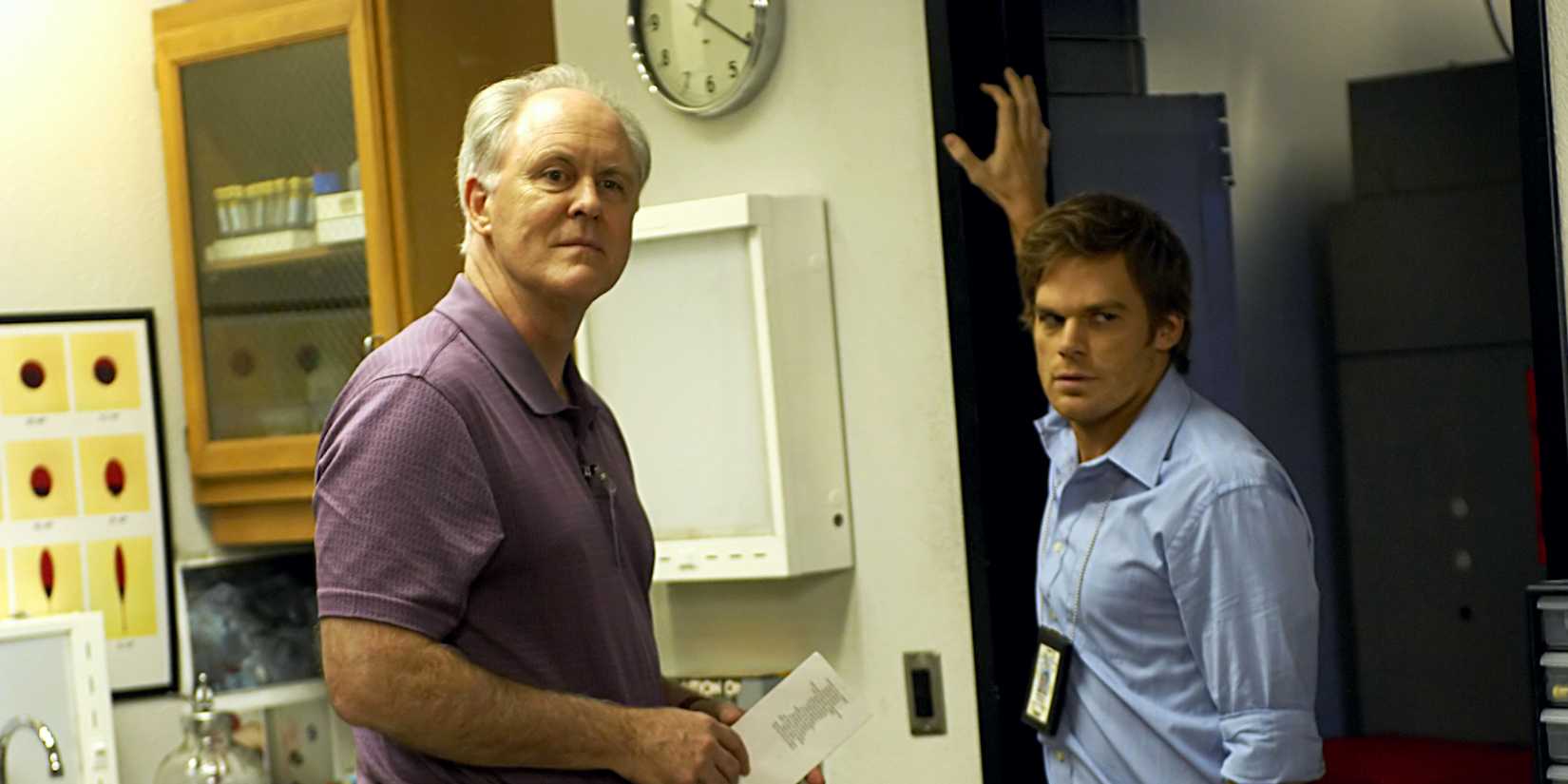 The Trinity Killer standing by Dexter in season 4.