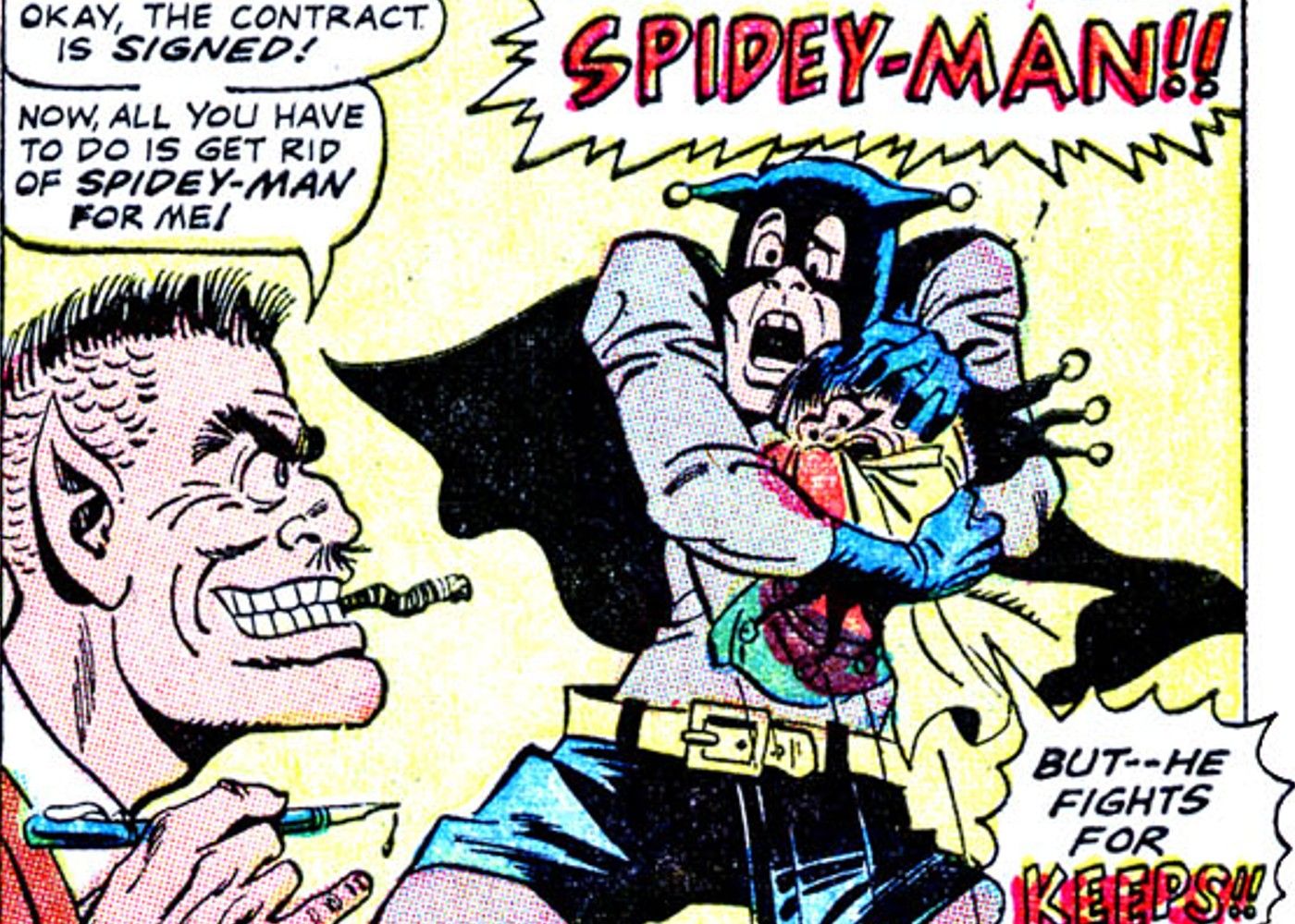 gnatman spidey-man batman spider-man
