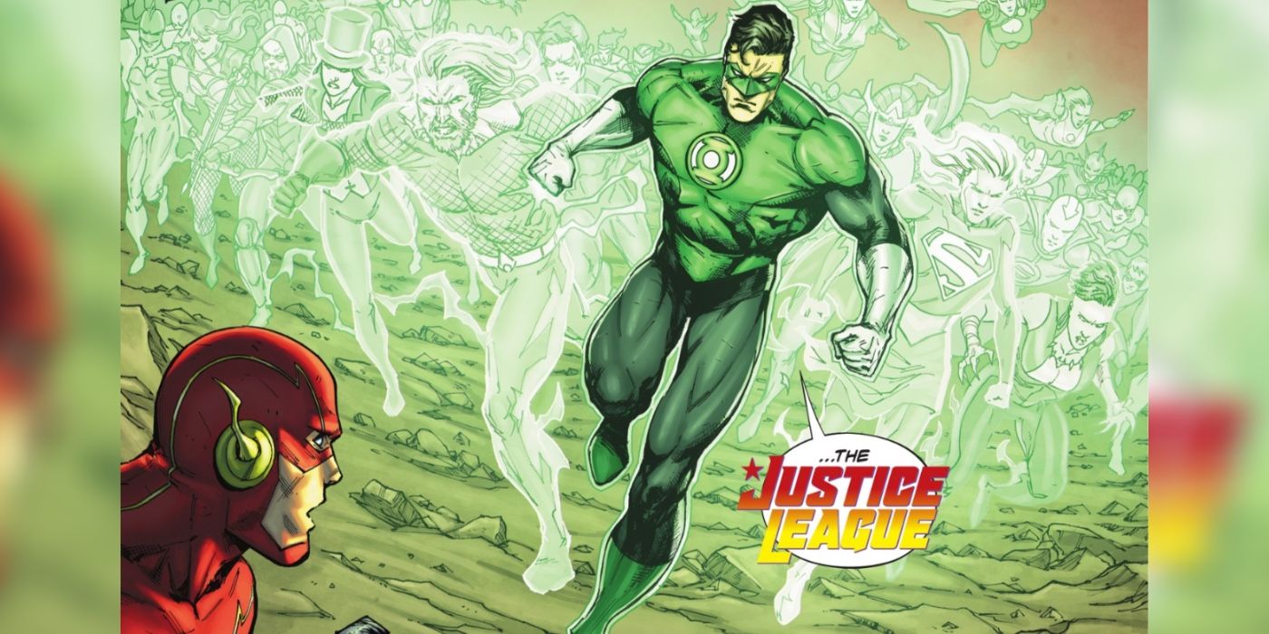 Green Lantern's Justice League constructs