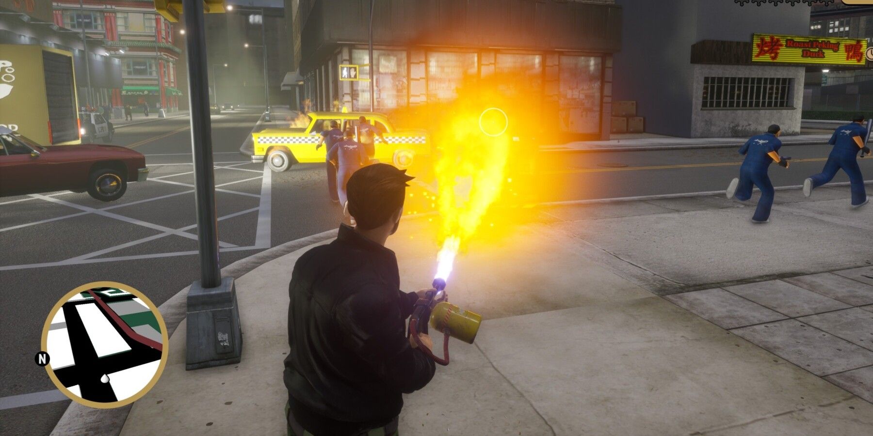 gta 3 Claude with flamethrower