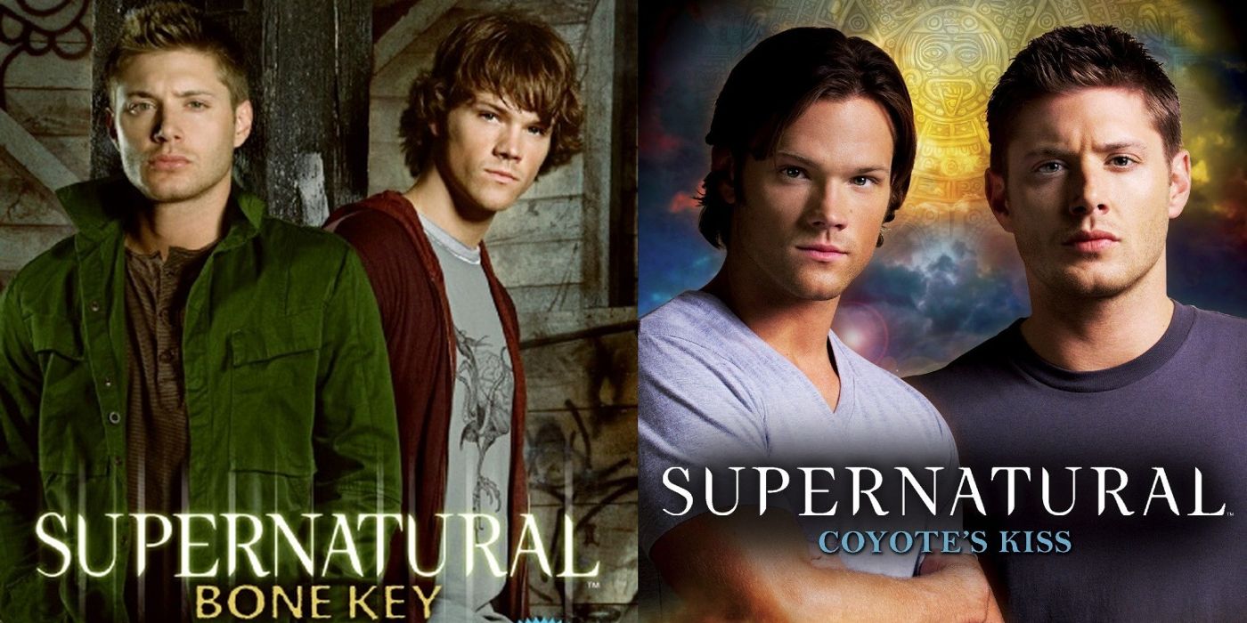 Supernatural Bone Key and Coyote's Kiss novel covers