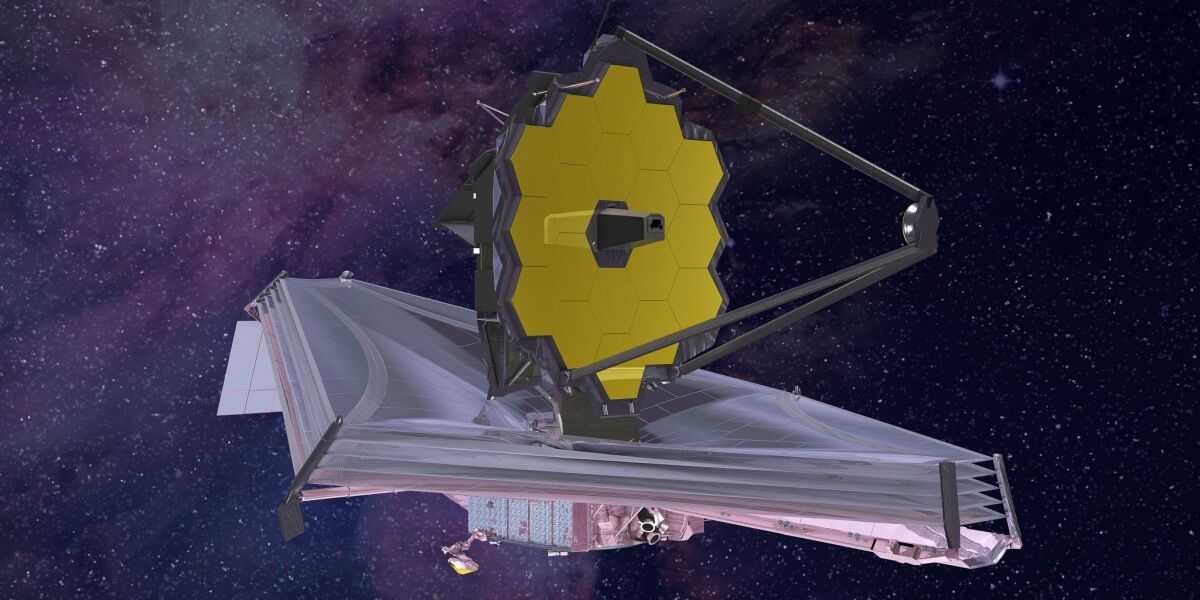 Render of the James Webb Space Telescope