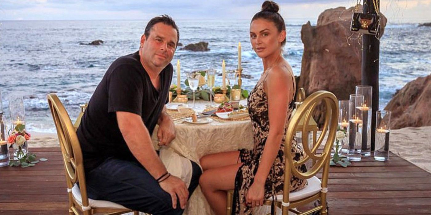 Vanderpump Rules' Lala Kent & Randall Emmett in front of the ocean