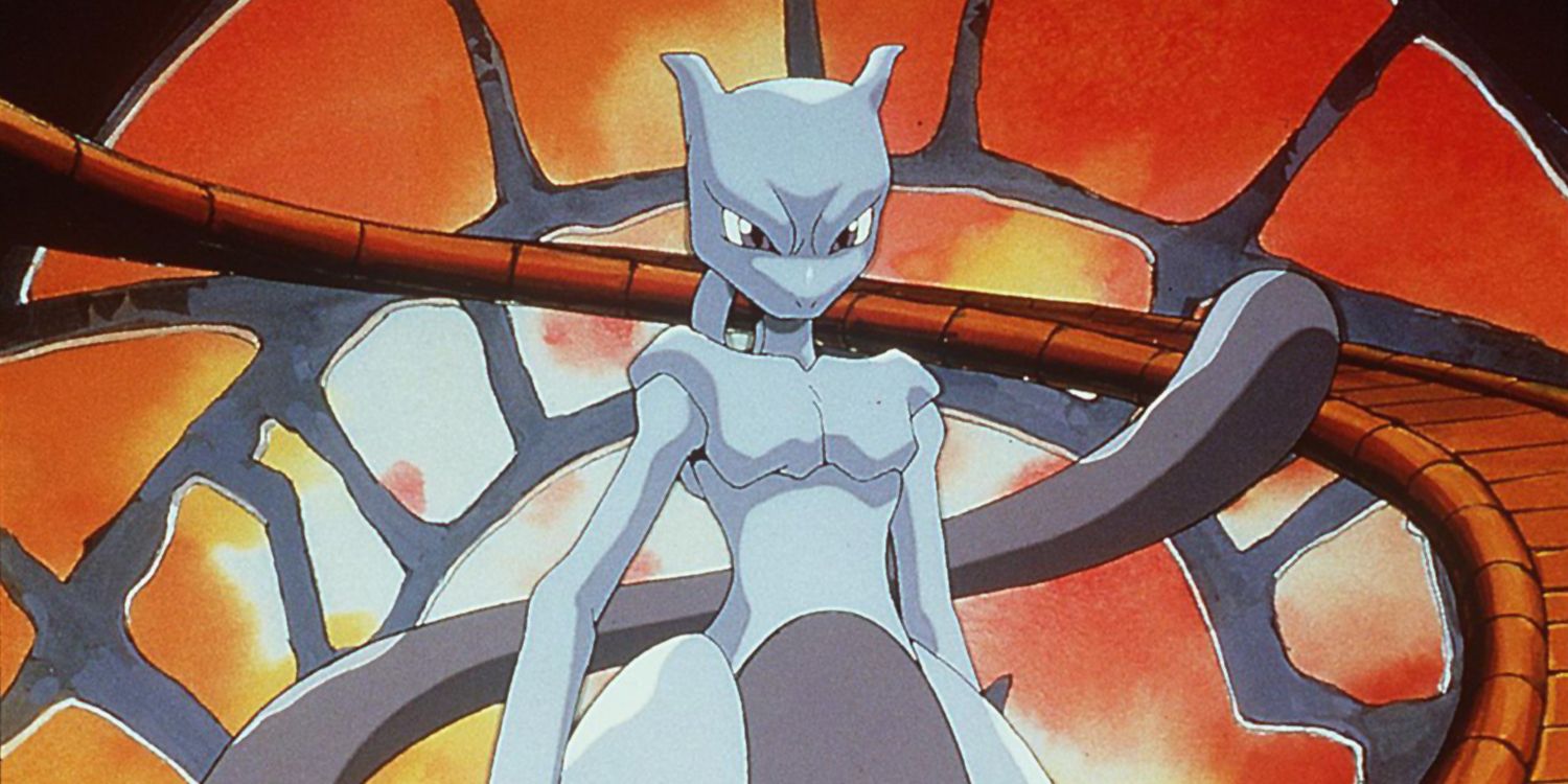 Mewtwo looking down with scorn in the first Pokémon Movie