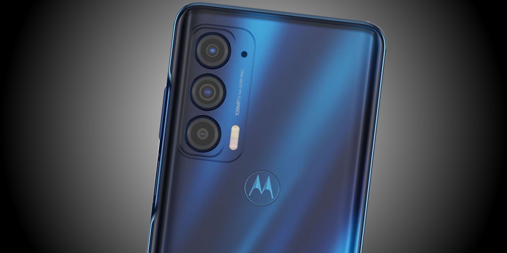 Render of the Motorola Edge with its 180MP camera