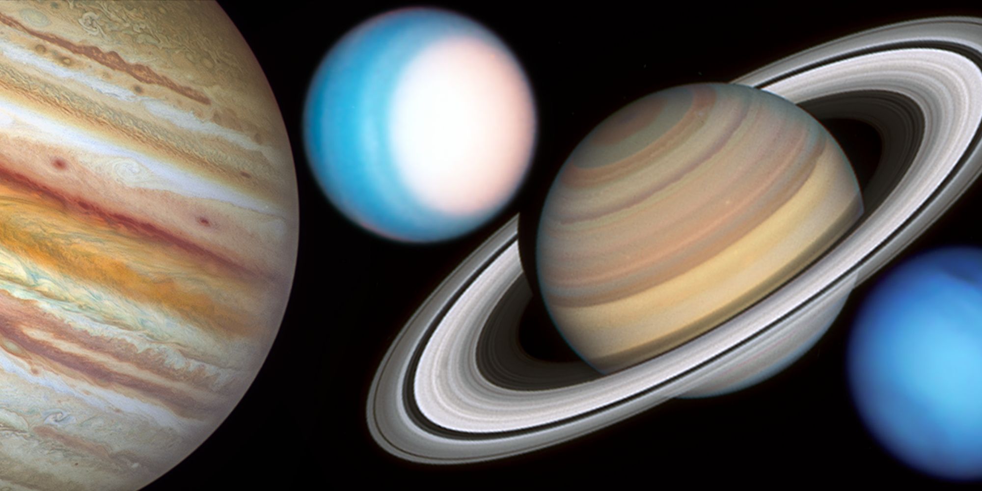 Photos of Jupiter, Saturn, Uranus, and Neptune from Hubble's 2021 grand tour