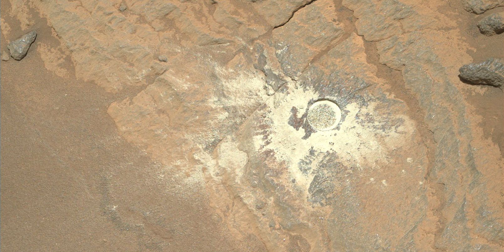 Martian rock that Perseverance has started digging into