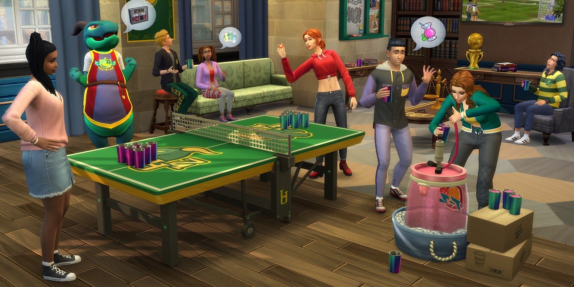 The Sims 4's Discover University Expansion Pack is heavily inspired by American colleges.