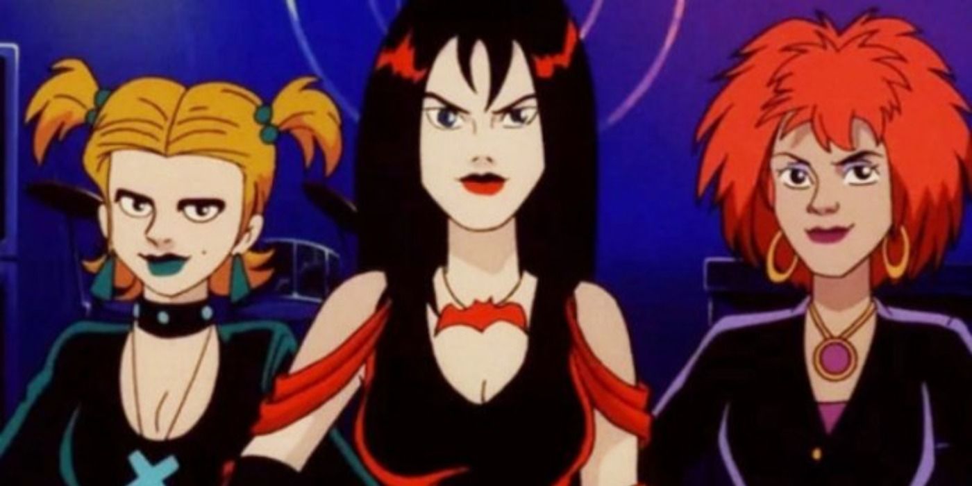 Dusk, Thorn and Luna standing together in Scooby Doo and the Witch's Ghost