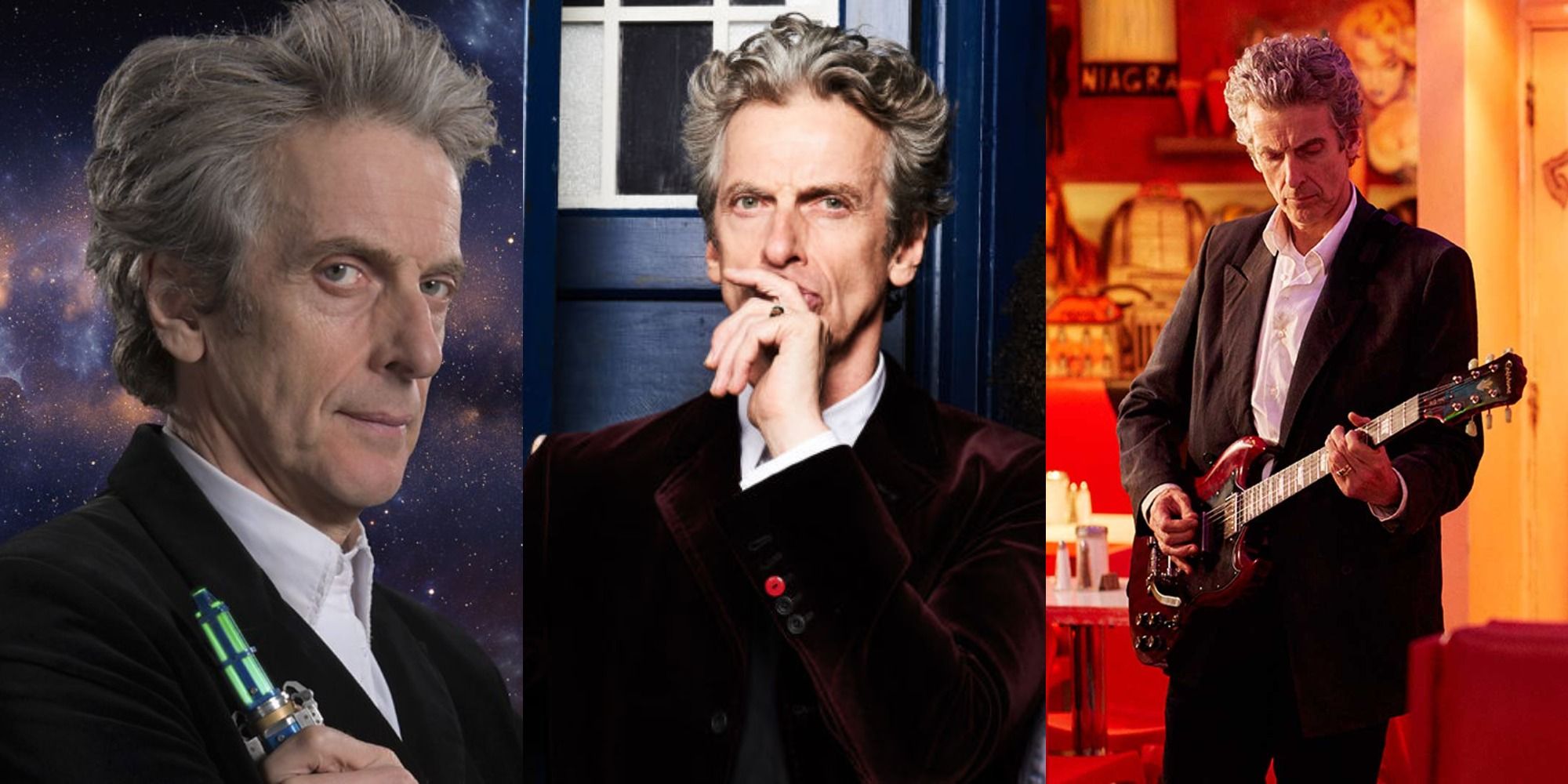 Split image of Doctor Who