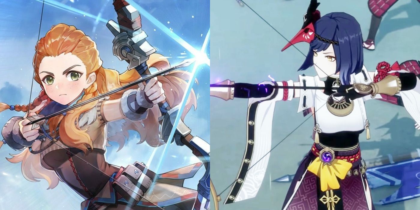 anime girl base with bow and arrow