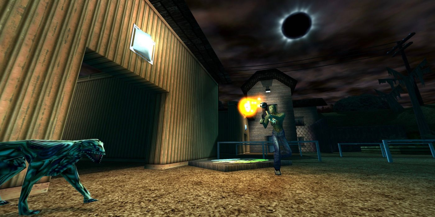 A screenshot of gameplay from Shadow Man.